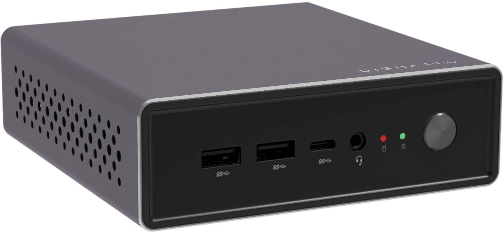 Неттоп Digma Pro Minimax U1 i5 1240P (1.7) 16Gb SSD512Gb Iris Xe Windows 11 Pro GbitEth WiFi BT 60W темно-серый/черный (DPP5-ADXW02)
