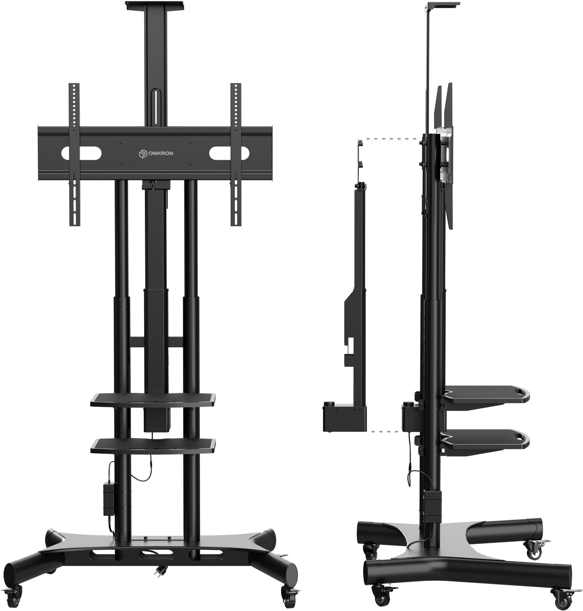 Подставка для телевизора Onkron TS1881 Elift черный 50"-86" макс.90кг напольный наклон (моторизованный лифт)