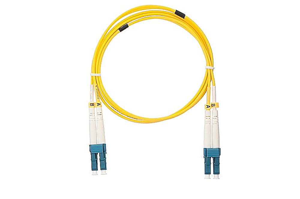 NMF-PC2S2C2-LCU-LCU-002 - Шнур NIKOMAX волоконно-оптический, одномодовый 9/125мкм, стандарта OS2, LC/UPC-LC/UPC, двойной, LSZH нг(В)-HFLTx, 2мм, желты, 2 м