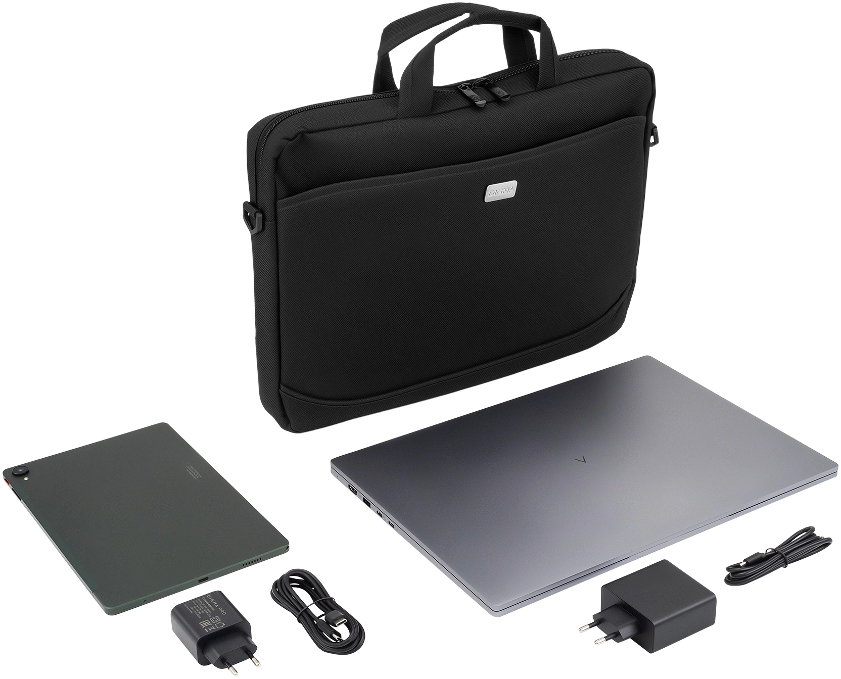 Сумка для ноутбука 15.6" Digma R-212 черный полиэстер (R212BK)