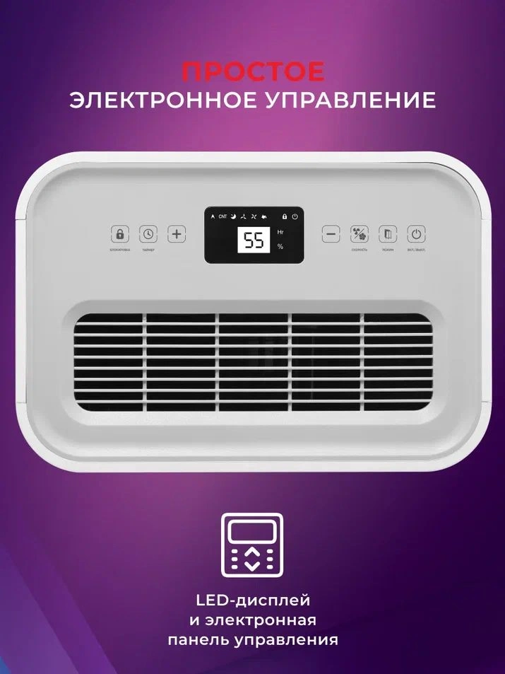 Осушитель воздуха Royal Clima Pacific Loft RD-PC25-E 370Вт бытовой белый