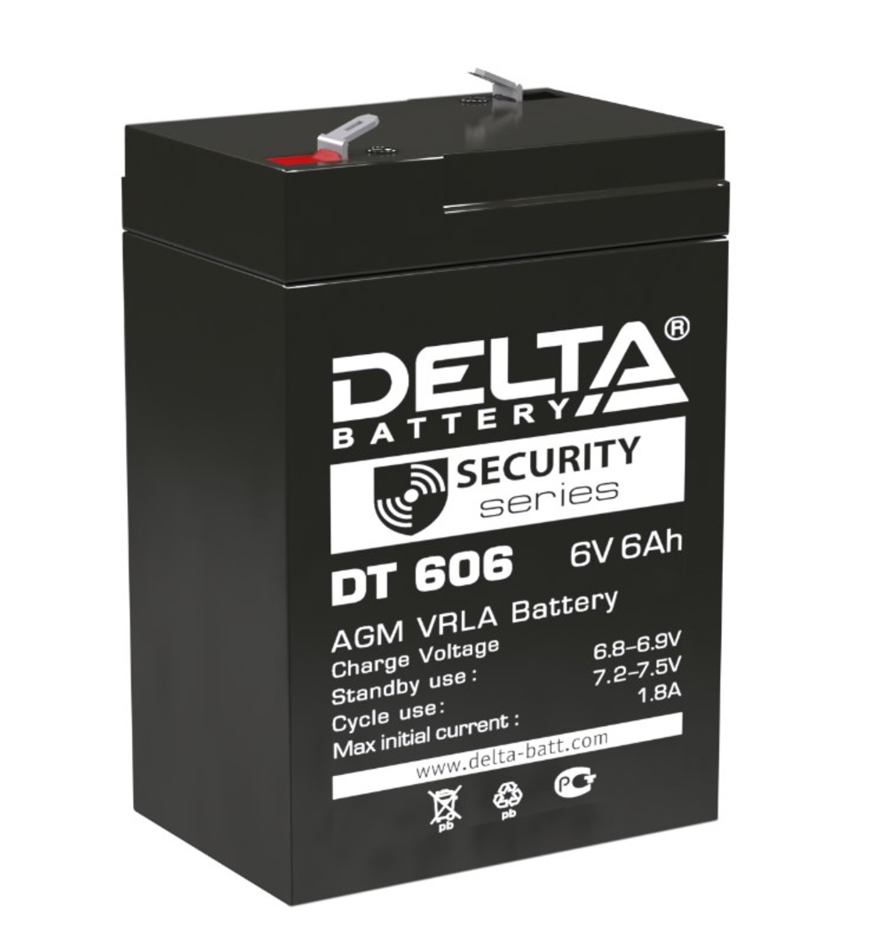 Аккумуляторная батарея Delta DT 606 (6V / 6Ah)