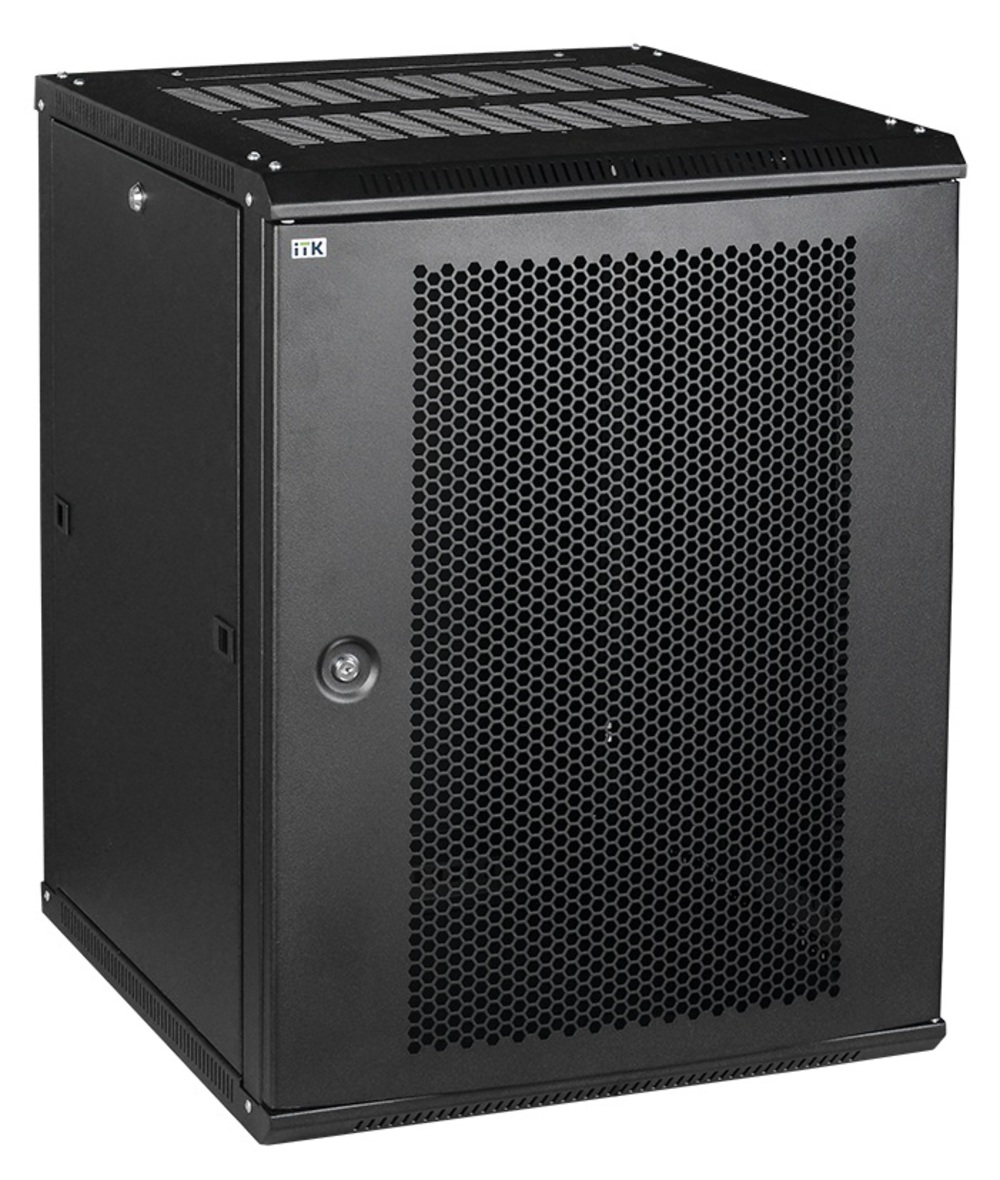 LWE5-15U66-PF - ITK Шкаф LINEA WE 15U 600х600мм дверь перфорированная черный