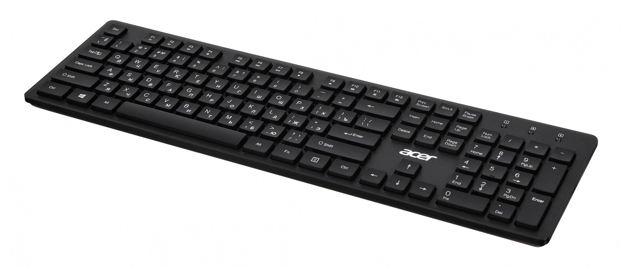 Клавиатура Acer OKW020 черный USB slim Multimedia (ZL.KBDEE.001) кабель 1.5м