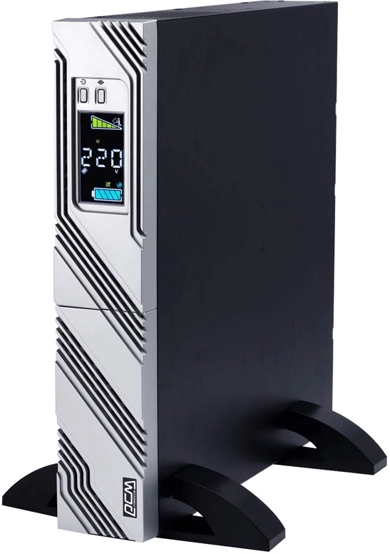 Источник бесперебойного питания Powercom Smart King RT SRT-1000A LCD 900Вт 1000ВА черный