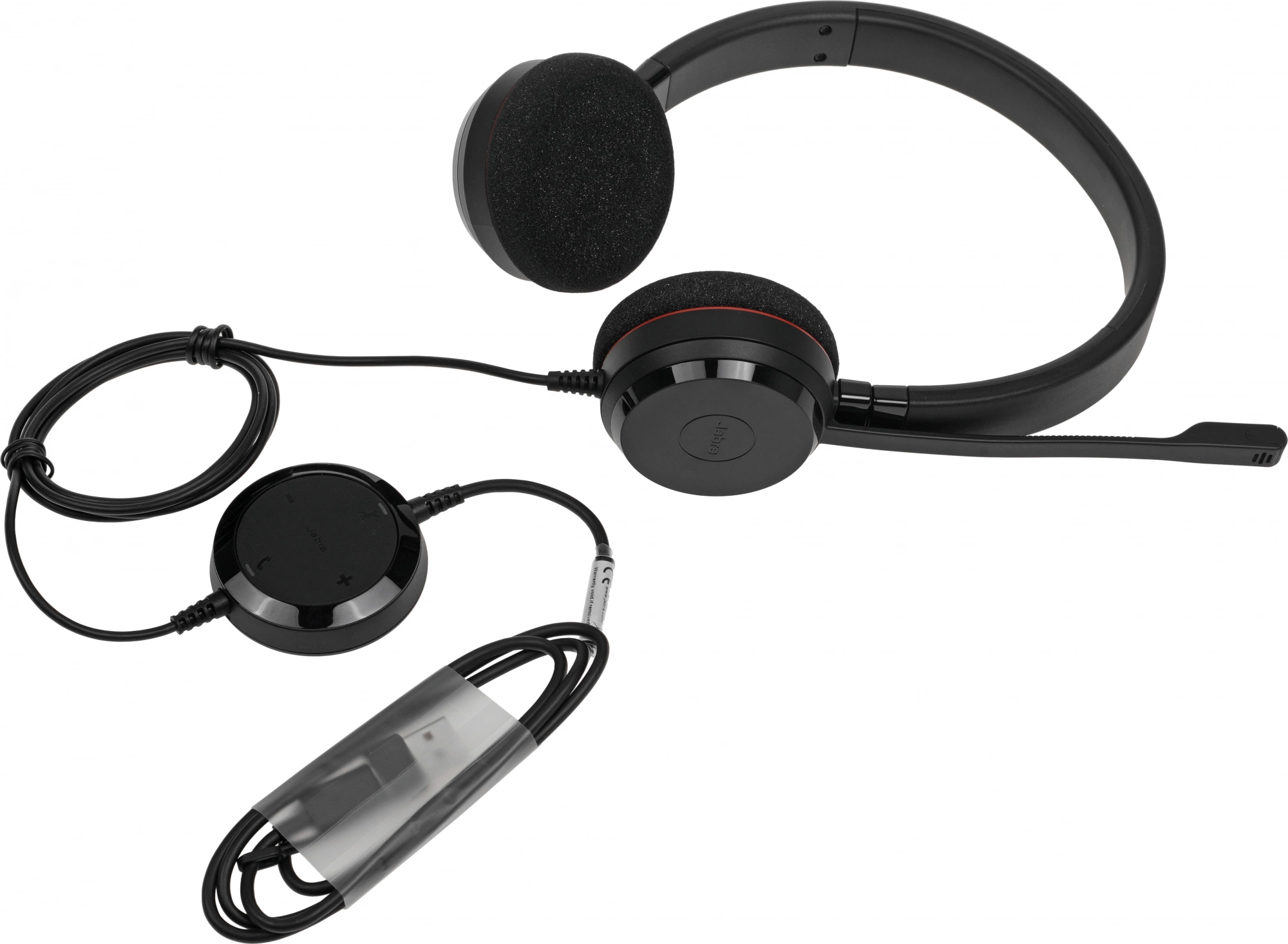 Наушники с микрофоном Jabra Evolve 20 черный накладные USB оголовье (4999-823-169)