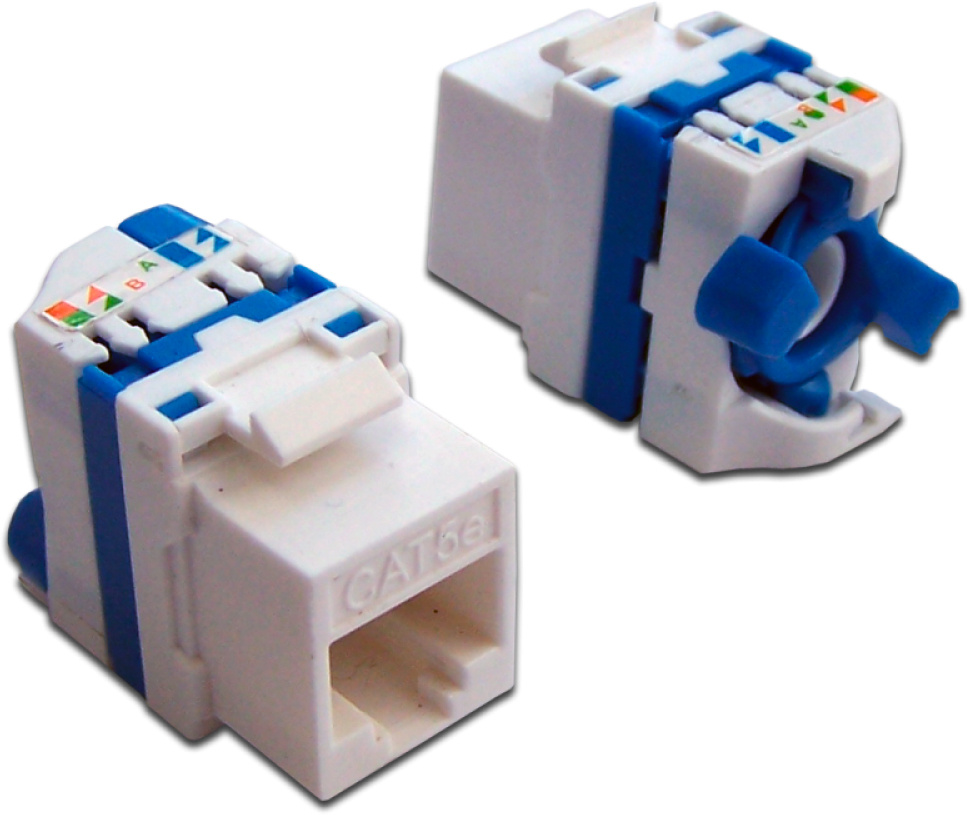 Модуль Lanmaster Tooless LAN-TK45U5E/180-WH информ. KeystoneRJ45 кат.5E UTP бел. (упак.:1шт)