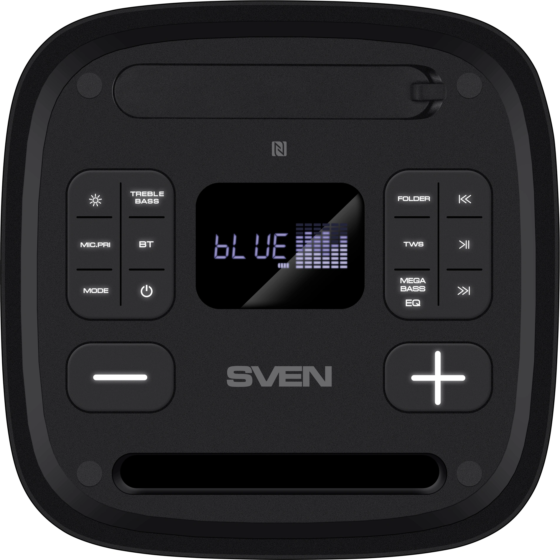 Колонка порт. Sven АС PS-950 черный 160W Mono BT/3.5Jack 8800mAh (SV-022396)