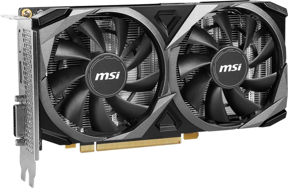 Видеокарта MSI PCI-E 4.0 RTX 3050 VENTUS 2X XS 8G OC NVIDIA GeForce RTX 3050 8Gb 128bit GDDR6 1807/14000 DVIx1 HDMIx1 DPx1 HDCP Ret