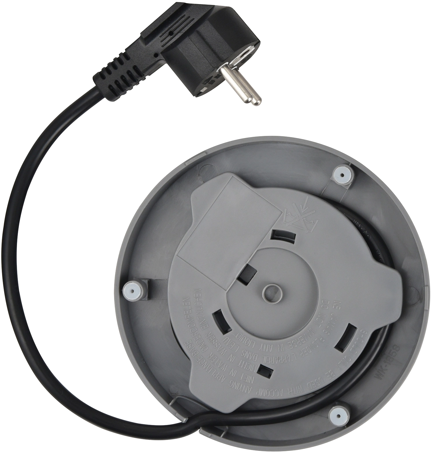 Чайник электрический Polaris PWK 1220C 1.2л. 2200Вт серый корпус: пластик