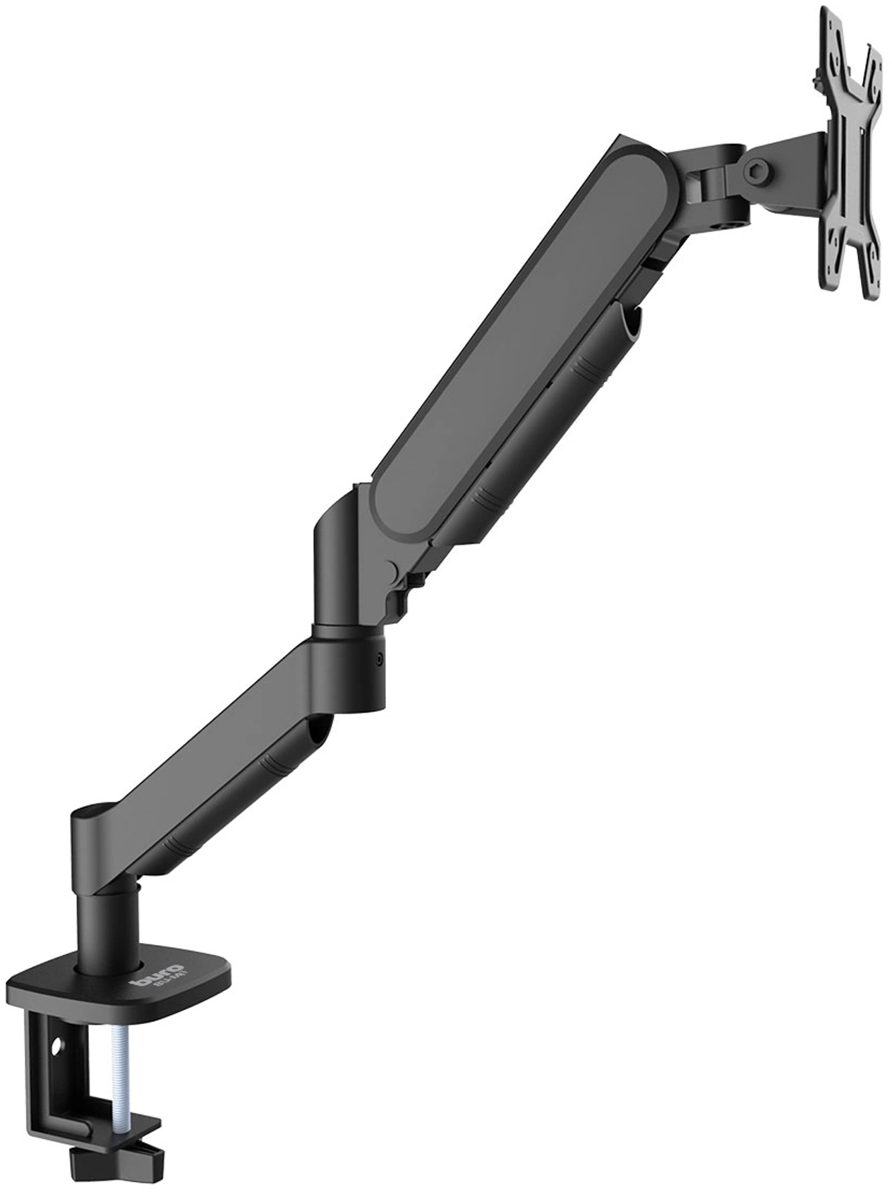 Кронштейн для мониторов ЖК Buro BU-M11 черный 17"-32" макс.10кг крепление к столешнице поворот и наклон