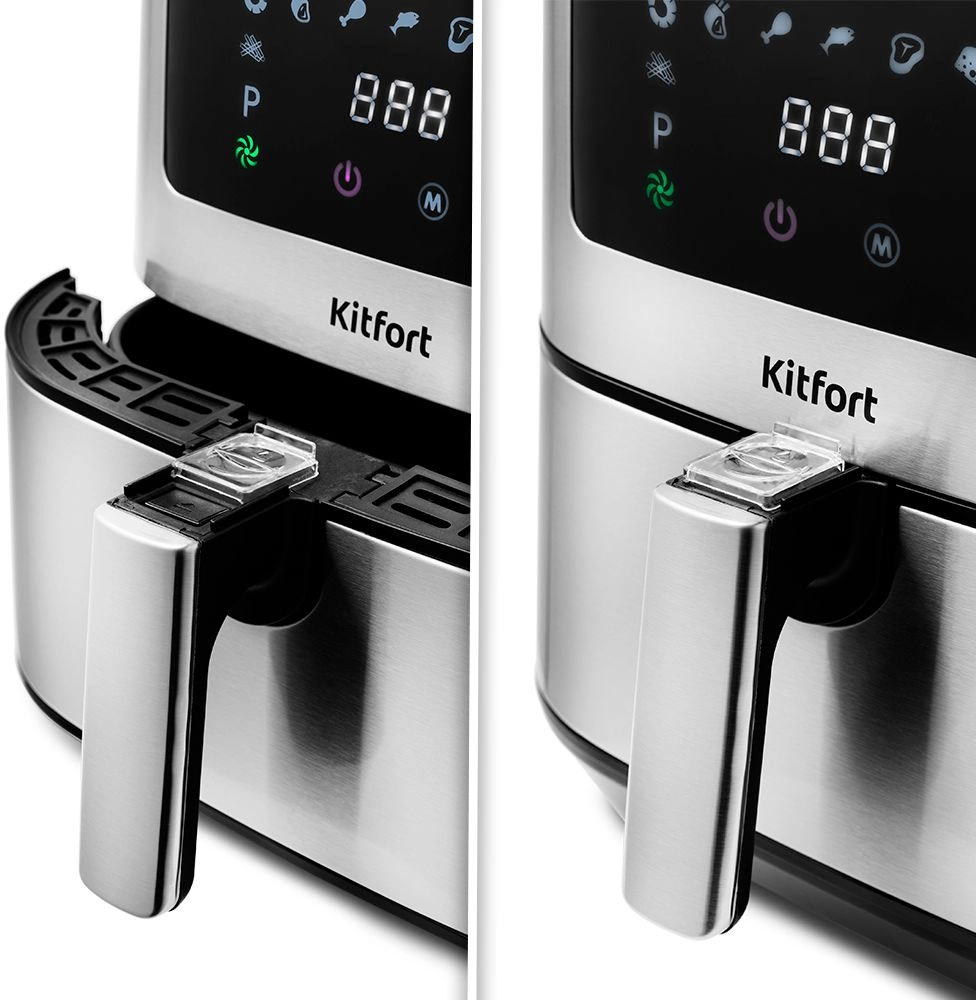 Аэрогриль Kitfort KT-2228 1700Вт серебристый