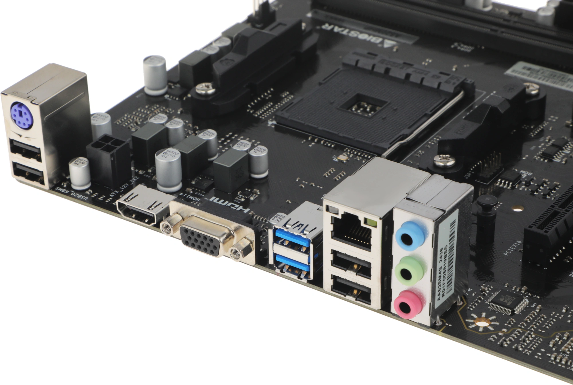 Материнская плата Biostar A520MHP Soc-AM4 AMD A520 2xDDR4 mATX AC`97 8ch(7.1) GbLAN RAID+VGA+HDMI