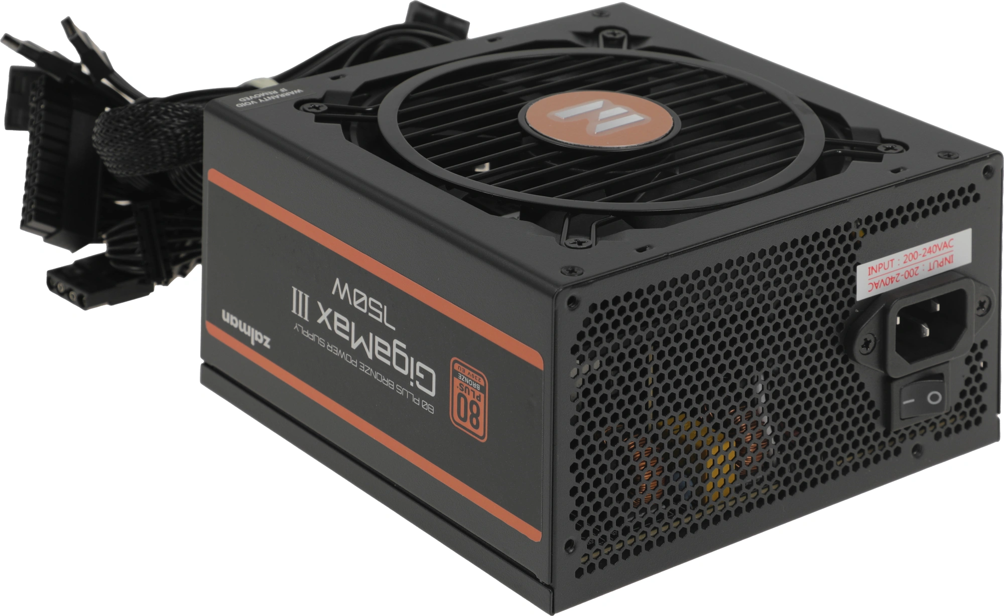 Блок питания Zalman ATX 750W ZM750-GV3 Gen.5 80+ bronze (20+4pin) APFC 120mm fan 6xSATA RTL