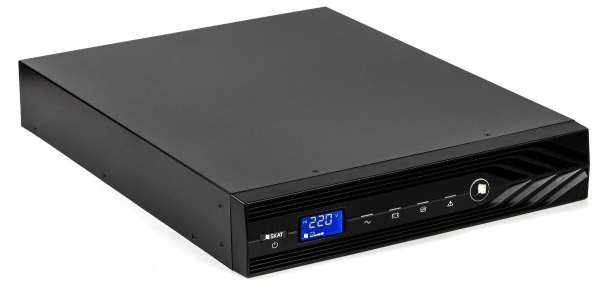 Источник бесперебойного питания Бастион Skat 3000-Rack-ON-6x9-E 2700Вт 3000ВА черный