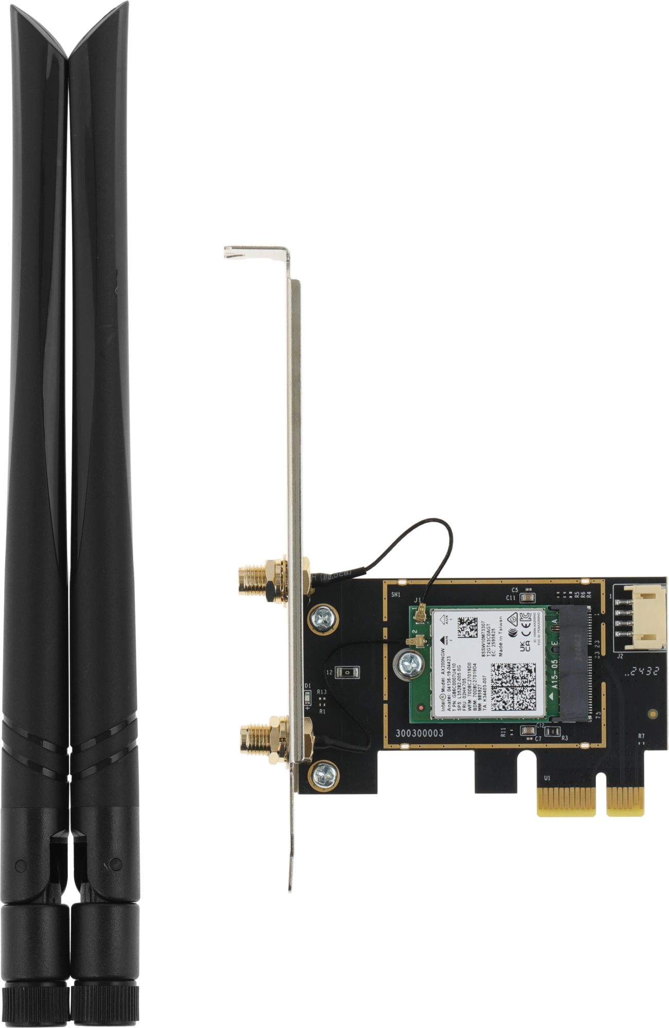 Сетевой адаптер Wi-Fi + Bluetooth Cudy WE3000 AX3000 PCI Express (ант.внеш.съем) 2ант.