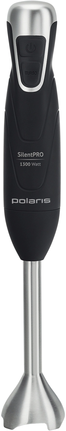 Блендер погружной Polaris PHB 1379 Silent 1300Вт черный/серебристый