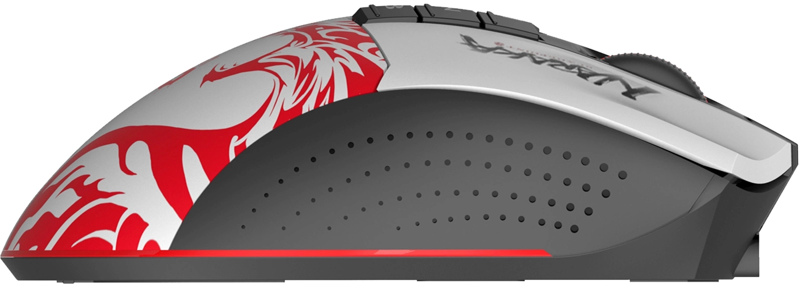 Мышь A4Tech Bloody R90 Plus Naraka белый/рисунок оптическая 5000dpi беспров. USB 7but