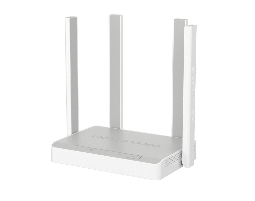 NC-1913 - Гигабитный интернет-центр Netcraze с Mesh Wi-Fi 5 AC1200, 4-портовым Smart-коммутатором и многофункциональным портом USB, (Netcraze Viva)