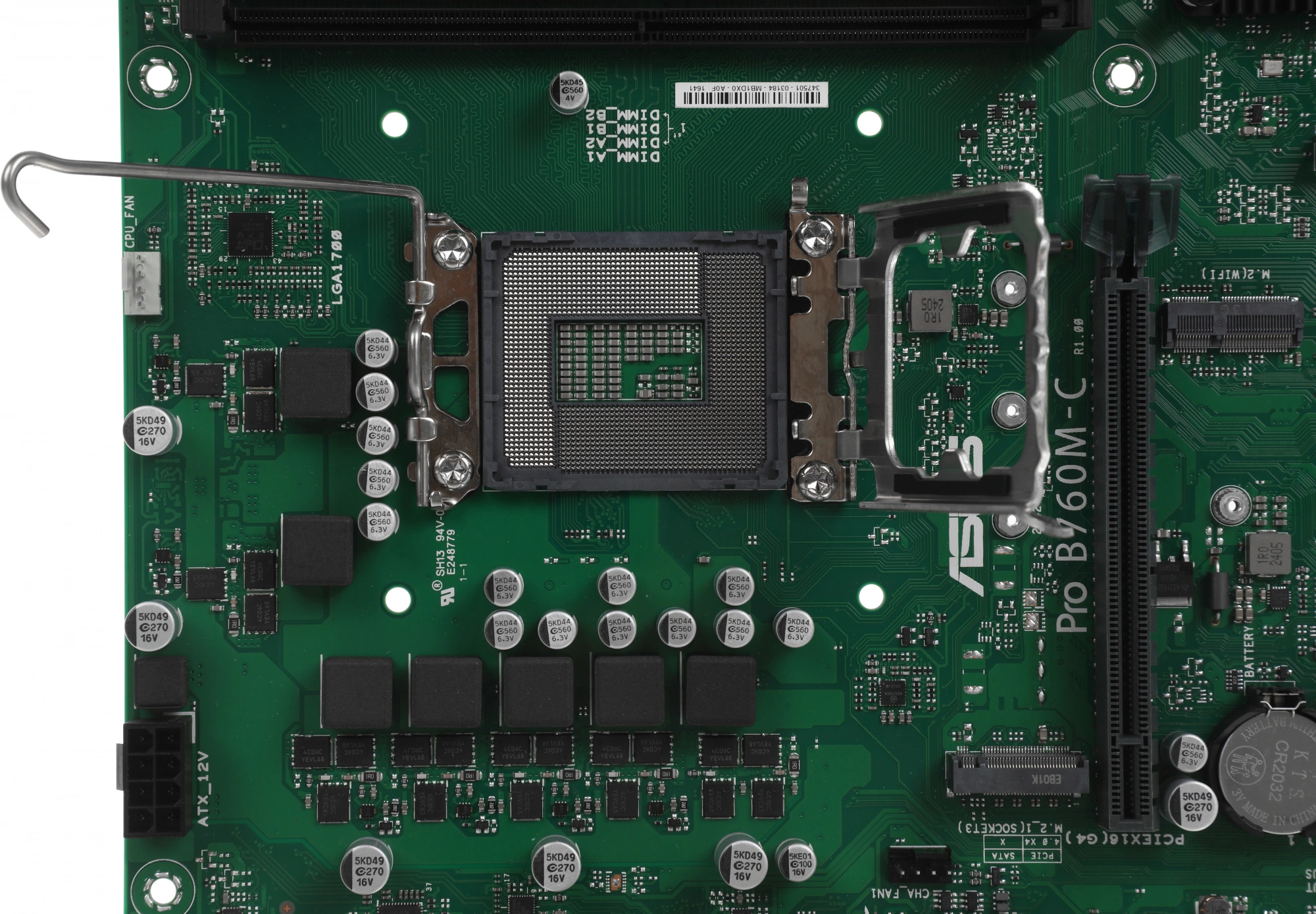 Материнская плата Asus PRO B760M-C-CSM Soc-1700 Intel B760 4xDDR5 mATX AC`97 8ch(7.1) GbLAN RAID+VGA+HDMI+DP