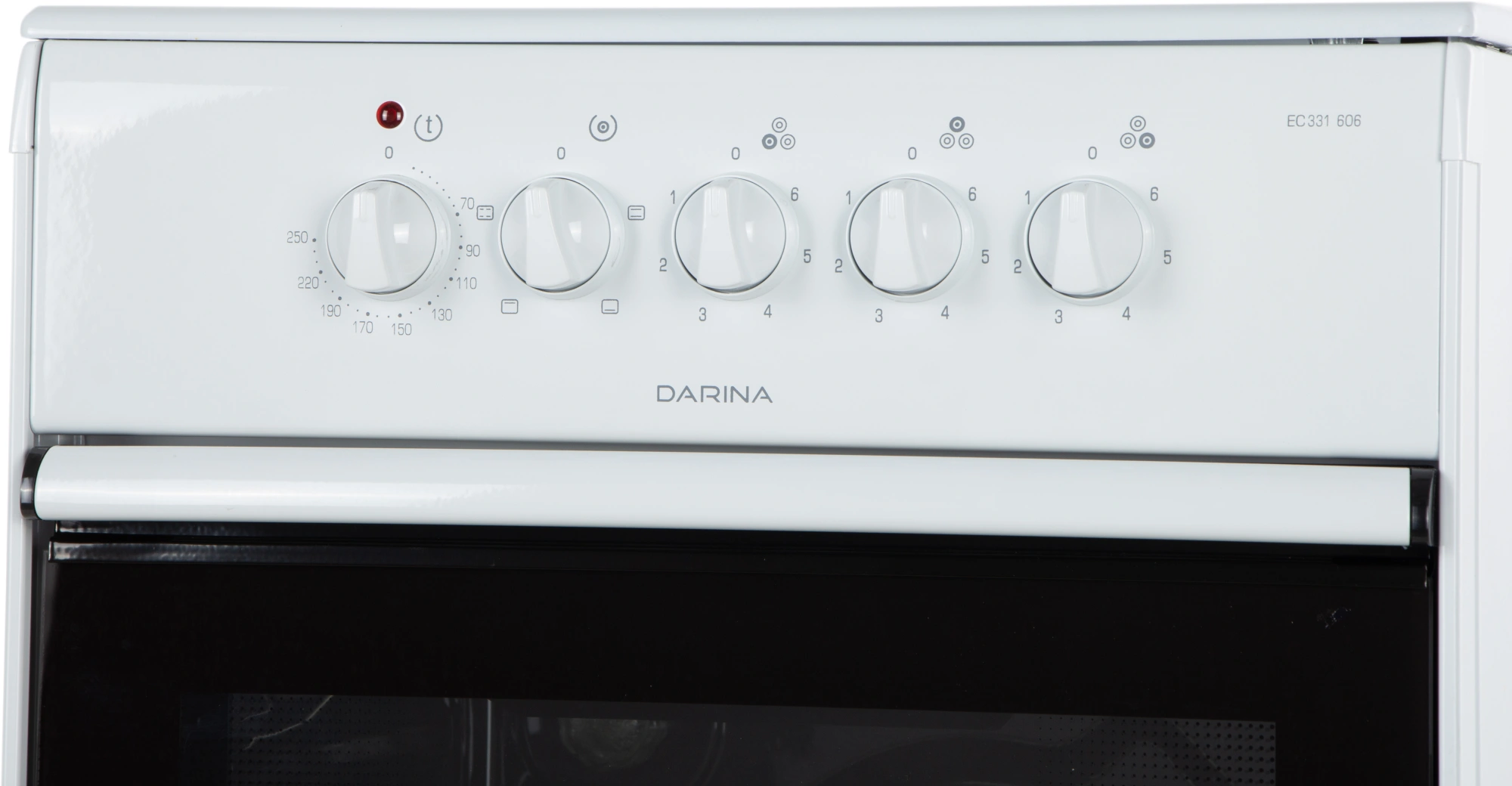 Плита Электрическая Darina 1B EC 331 606 W белый/черный стеклокерамика (без крышки)