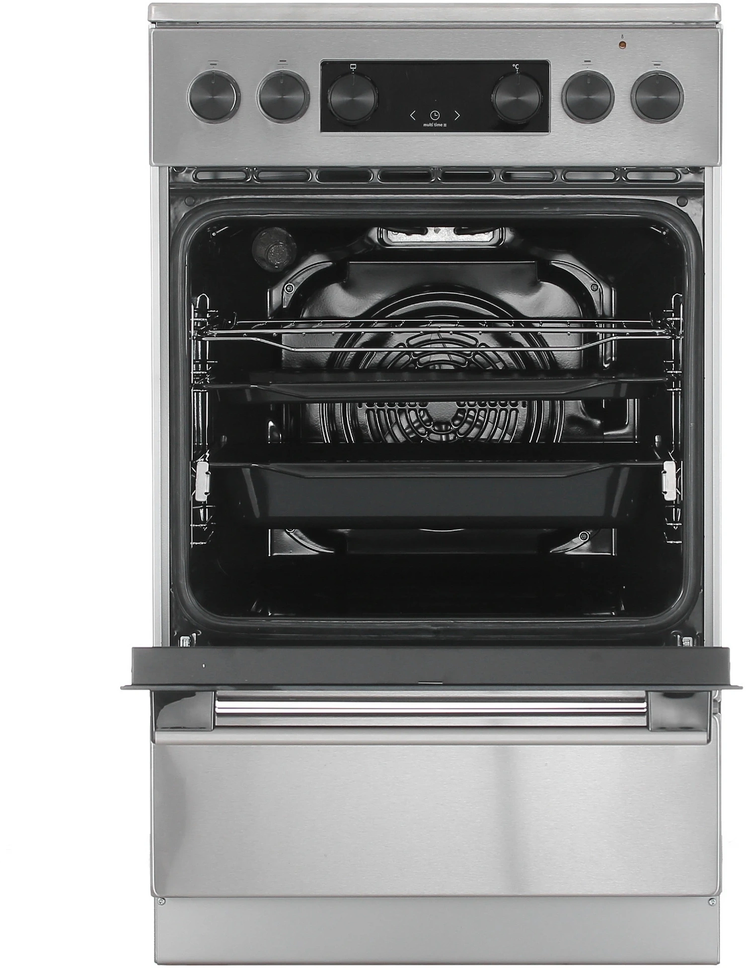 Плита Электрическая Gorenje GEC5C40XAOT серый стеклокерамика (без крышки)