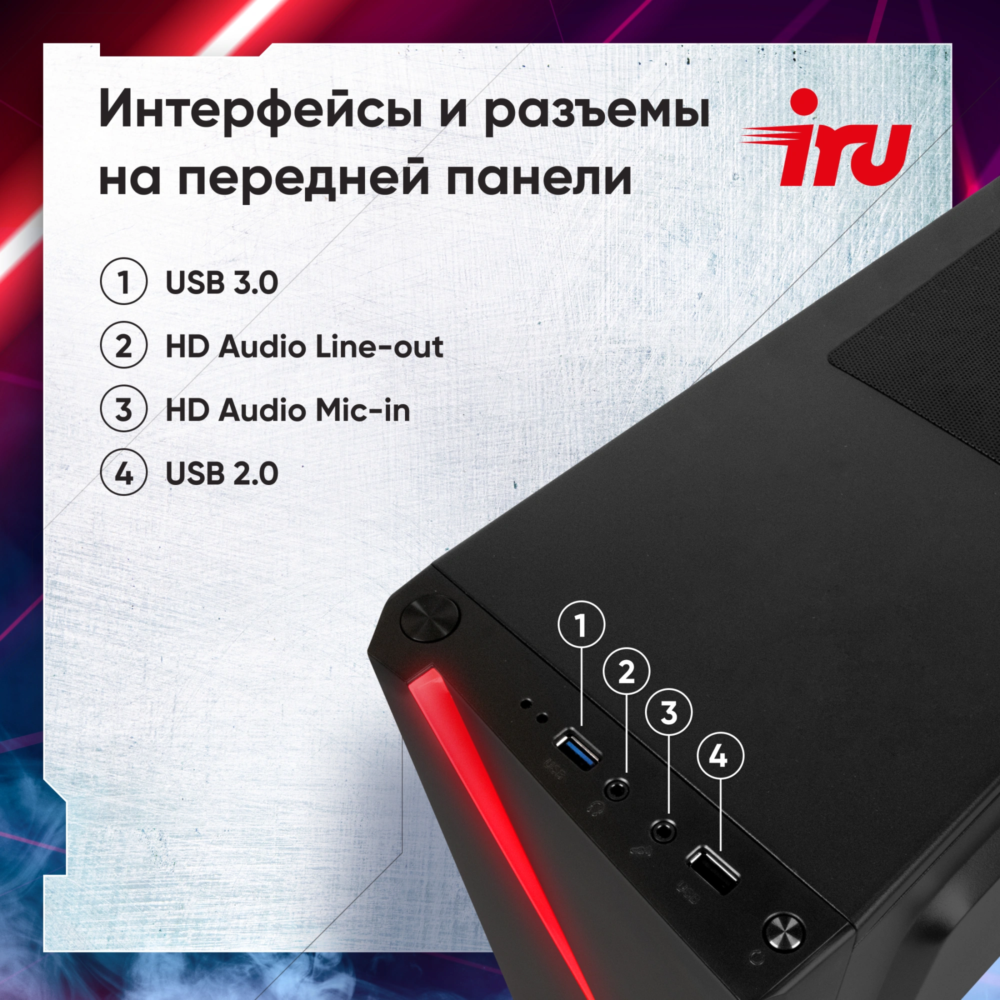 ПК IRU Tactio 320A5GE MT Ryzen 5 5600 (3.5) 16Gb SSD512Gb RTX3050 6Gb Windows 11 Home GbitEth 500W черный (RUS) (2112336)