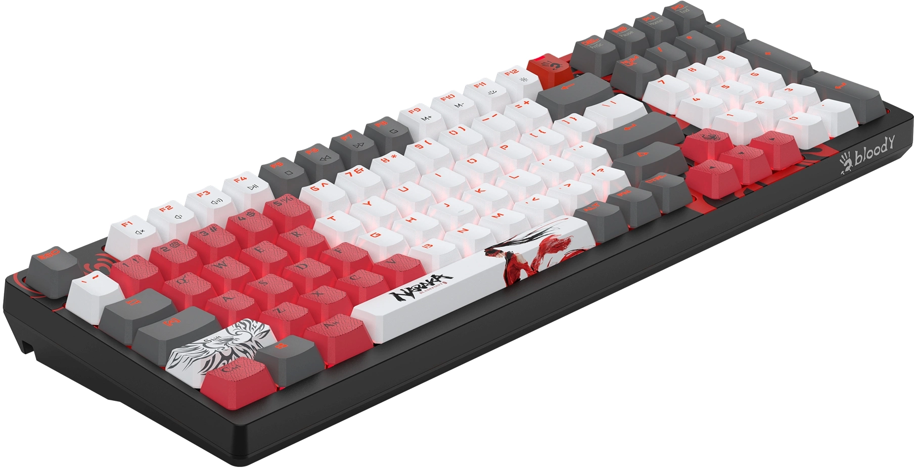 Клавиатура A4Tech S98 Naraka механическая черный/красный USB for gamer LED кабель 1.8м
