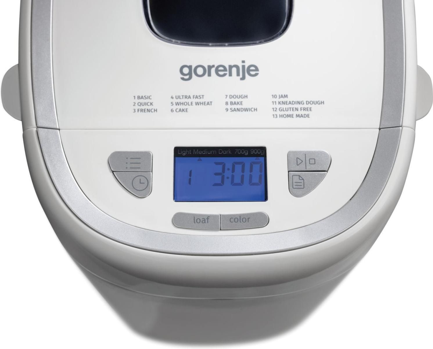 Хлебопечь Gorenje BM900WS 550Вт белый