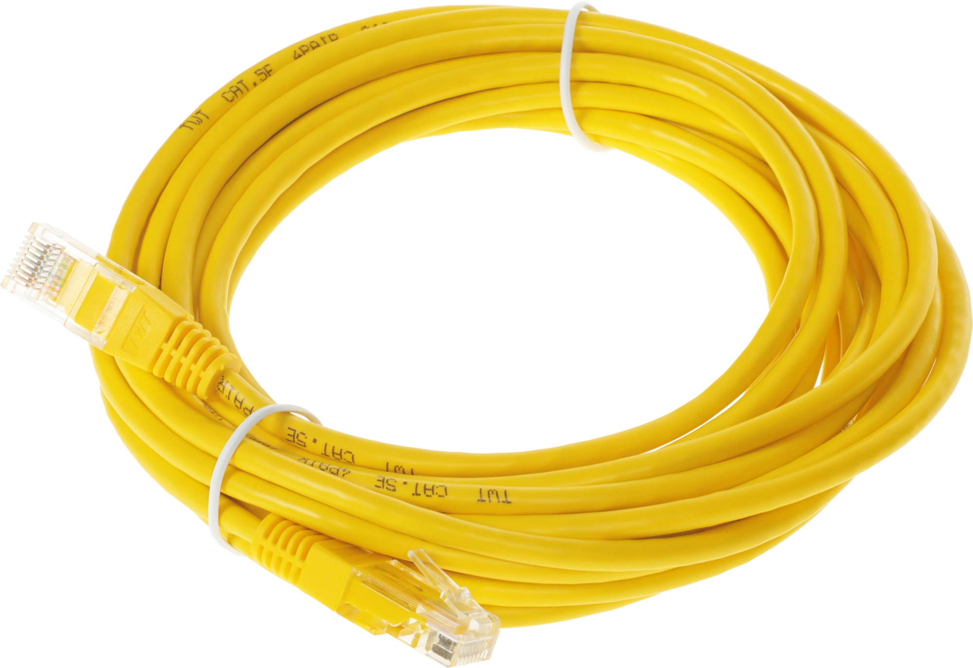 Патч-корд Lanmaster UTP TWT-45-45-5.0-YL RJ-45 вил.-вилка RJ-45 кат.5E 5м желтый ПВХ (уп.:1шт)