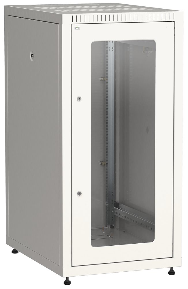 LE35-18U68-GM - ITK Шкаф LINEA E 18U 600х800мм двери 2шт стек. и метал. сер.