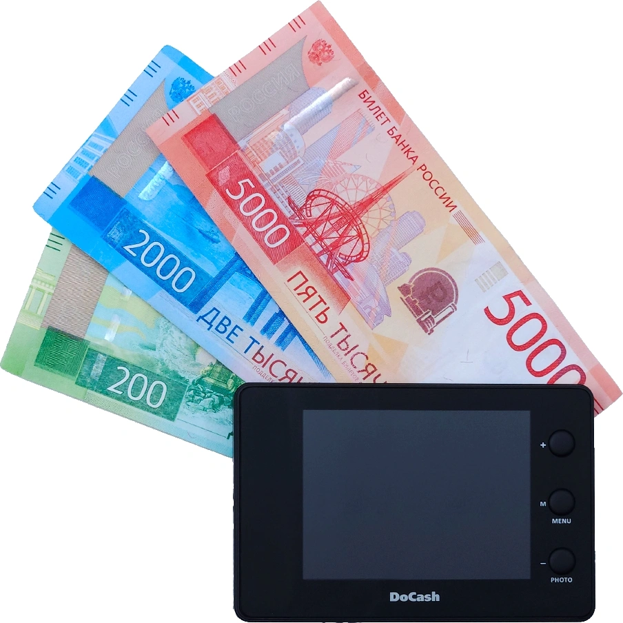 Детектор банкнот DoCash Micro IR/UV просмотровый АКБ (8401)