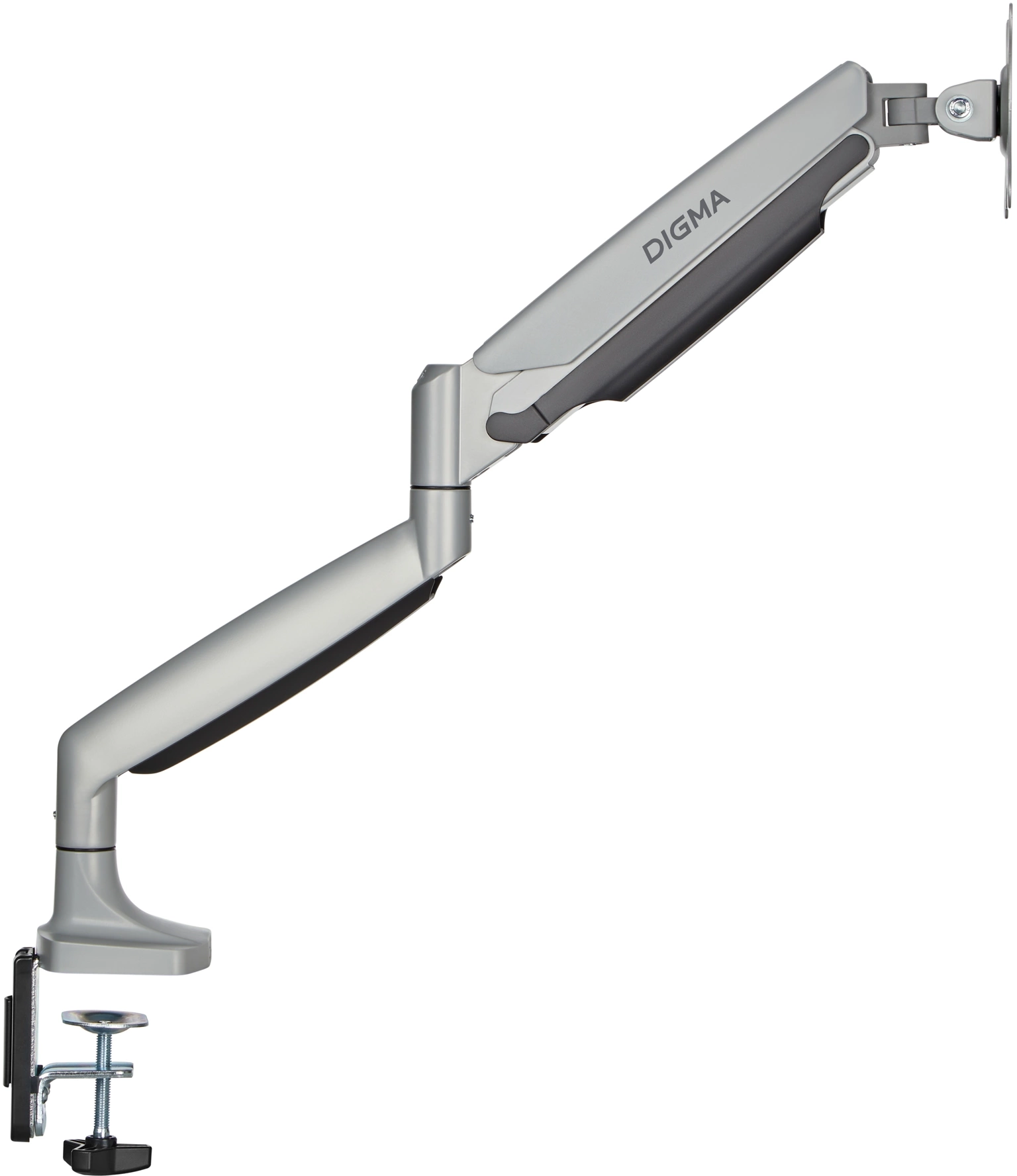 Кронштейн для мониторов ЖК Digma D-MM301 серый 17"-45" макс.15кг крепление к столешнице поворот и наклон
