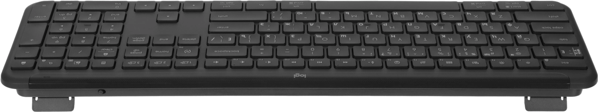 Клавиатура Logitech K950 черный USB беспроводная BT/Radio slim (920-012434)