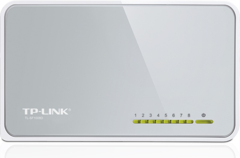 Коммутатор TP-Link TL-SF1008D (L2) 8x100Мбит/с неуправляемый