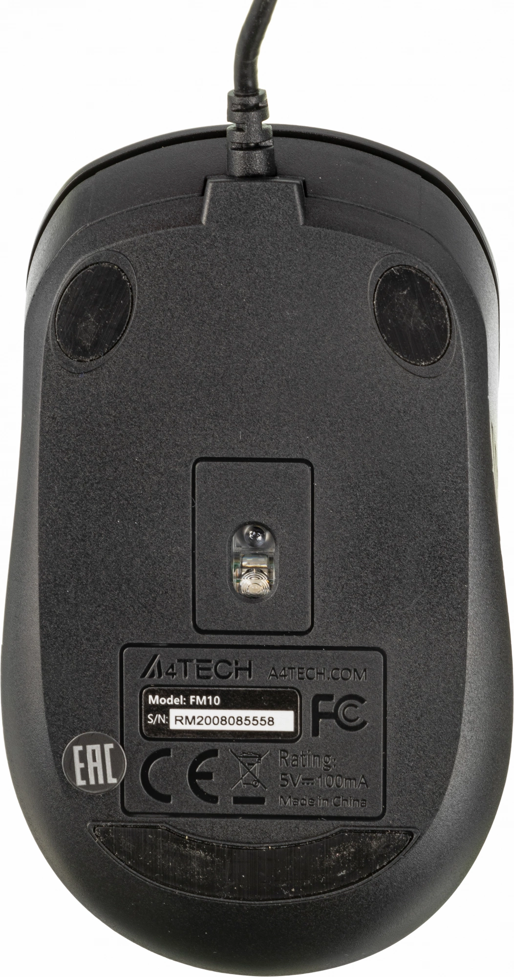 Мышь A4Tech Fstyler FM10 черный/серый оптическая 1600dpi USB 4but (FM10 GREY)