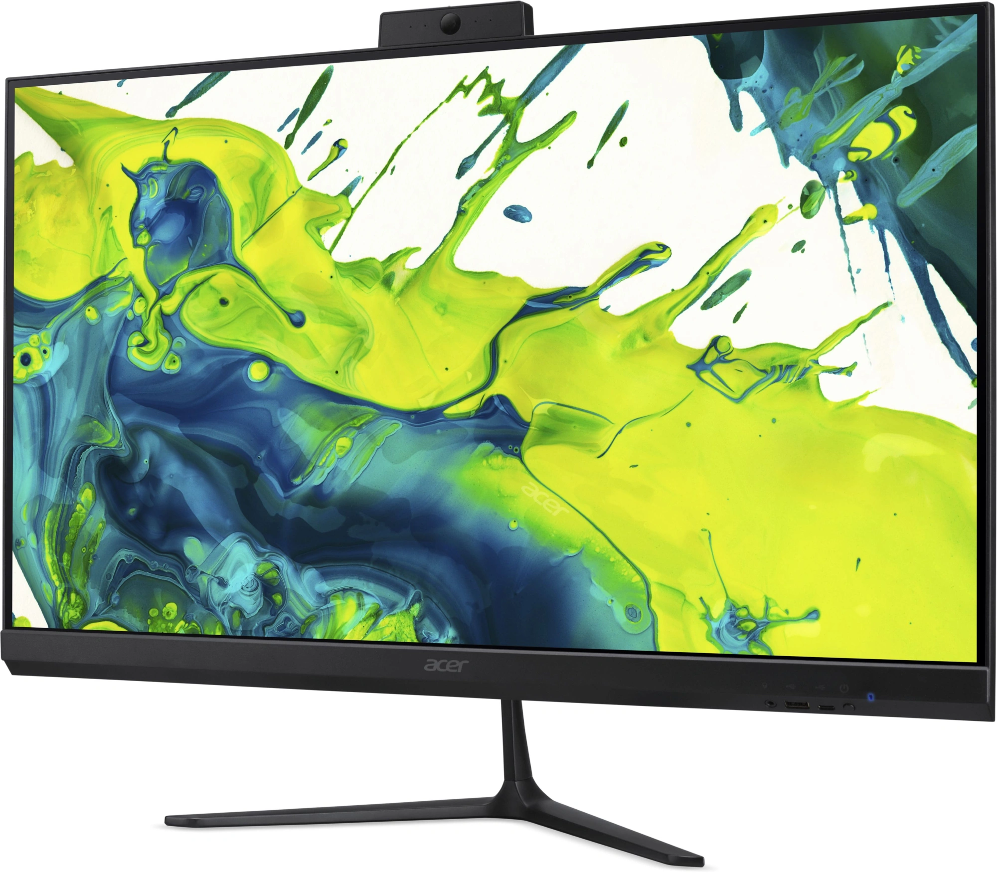 Моноблок Acer Aspire C27-2G 27" Full HD Ryzen 7 8845HS (3.8) 16Gb SSD512Gb 780M Eshell GbitEth WiFi BT 120W клавиатура мышь Cam черный 1920x1080