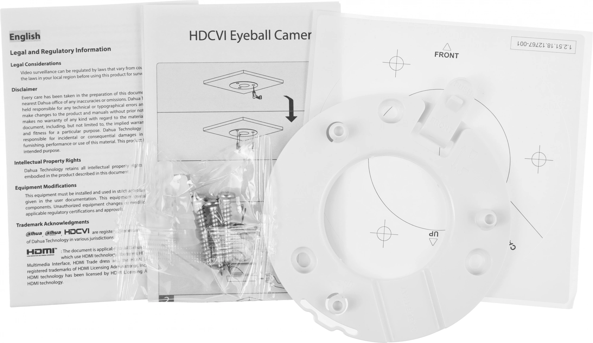Камера видеонаблюдения аналоговая Dahua DH-HAC-HDW1200CLQP-IL-A-0280B-S6 2.8-2.8мм HD-CVI HD-TVI цв. корп.:белый (DH-HAC-HDW1200CLQP-IL-A-0280B)
