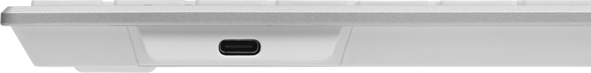 Клавиатура A4Tech FX61 белый USB slim LED (FX61 WHITE) кабель 1.5м
