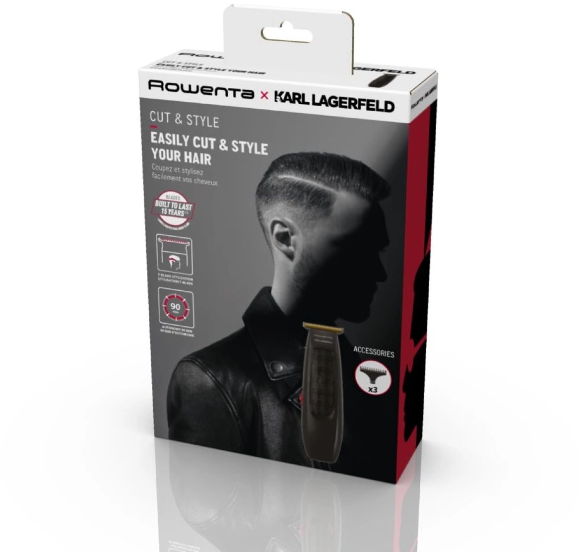 Машинка для стрижки Rowenta Cut & Style KL TN182LF0 черный (насадок в компл:3шт)