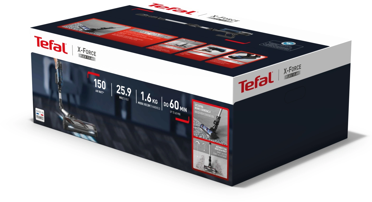 Пылесос Tefal X-Force Flex TY9L42WO 380Вт серый/зеленый