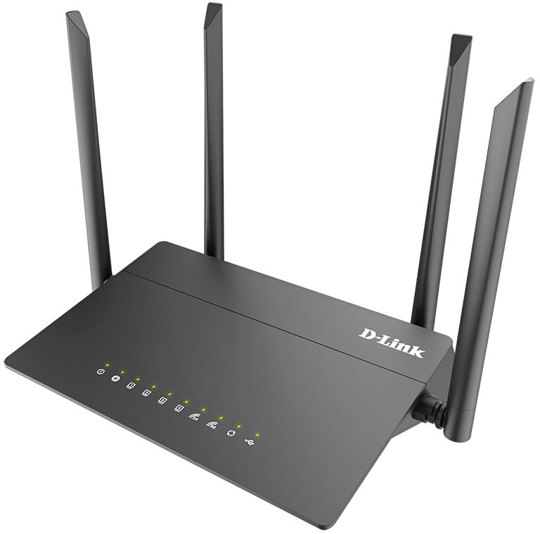 Роутер беспроводной D-Link DIR-815/RU/R4A AC1200 10/100BASE-TX/4G ready черный