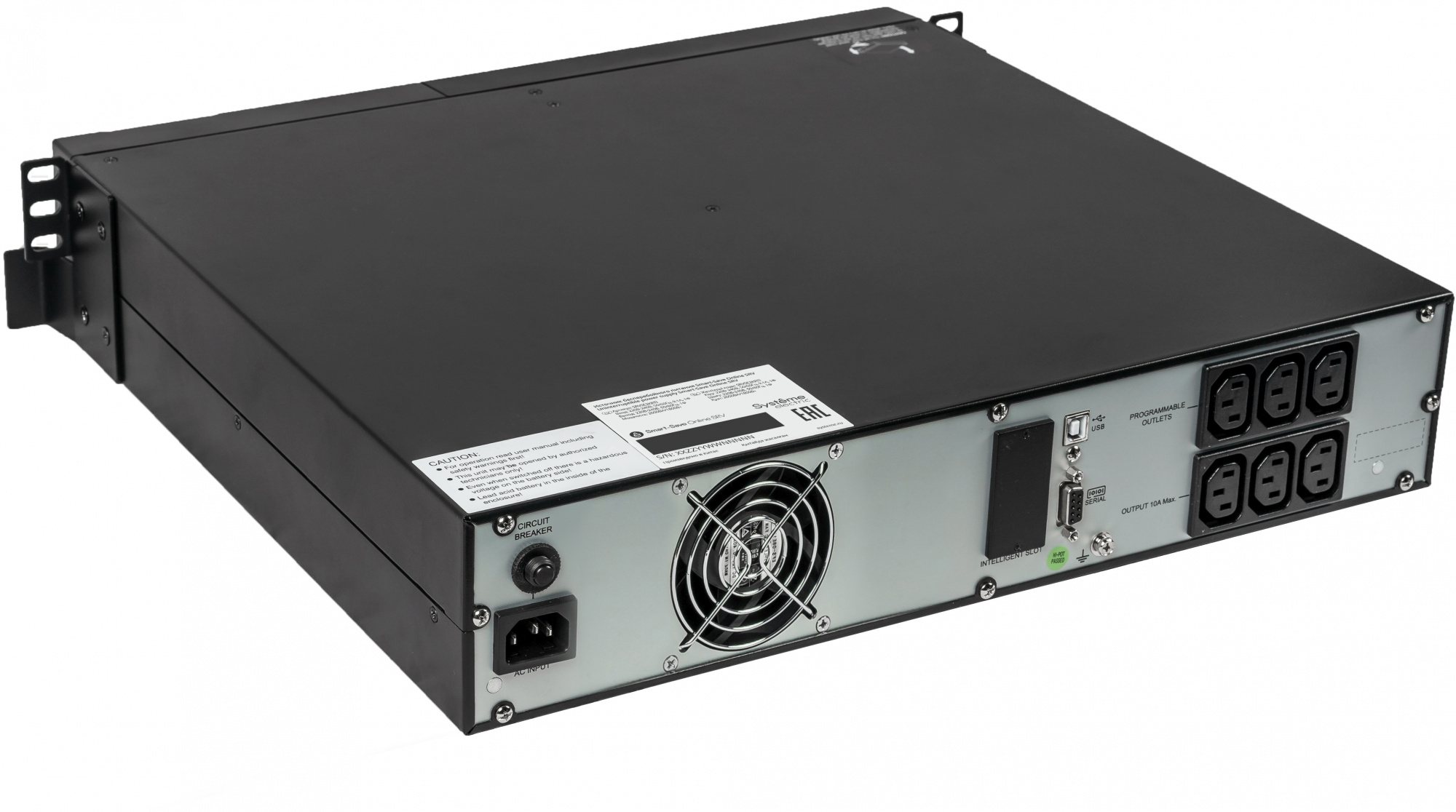 Источник бесперебойного питания Systeme Electriс SRV SRVSE2KRTI 1800Вт 2000ВА черный