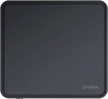 Неттоп Digma Mini Office Cel N4020 (1.1) 8Gb SSD256Gb UHDG 600 CR Windows 11 Pro GbitEth WiFi BT 36W черный (DPCN-8CXW01)
