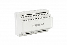 597 SKAT-12-4,0-DIN - 12В 4А пластиковый корпус под DIN рейку 35 мм Внешний АКБ 17-26Ач. Защита от КЗ в нагрузке, защита АКБ от глубокого разряда и переполюсовки.