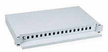 Cabeus ODF-19-16-SC - Кросс бокс оптический 19" на 16 SC (LC duplex) со сплайс-кассетой, выдвижной (без пигтейлов и проходных адаптеров)