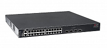 QSW-4700-28ТX-POE Коммутатор QTECH управляемый стекируемый уровня L3 с поддержкой PoE 802.3af/at, 24 порта 10/100/1000BASE-T PoE, 4 порта 10GbE SFP+, 4K VLAN, 32K MAC адресов, 1 порт USB 2.0 (на передней панели), консольный порт, порт управления MGMT, 2 с