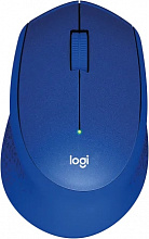 Мышь Logitech M331 Silent Plus синий оптическая 1000dpi silent беспров. USB 3but (910-004915)