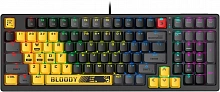 Клавиатура A4Tech S98 Sports механическая желтый/серый USB for gamer LED (S98 SPORTS LIME BLMS RED PLUS) кабель 1.8м