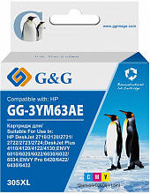 Картридж струйный G&G GG-3YM63AE 305XL многоцветный (11.6мл) для HP DeskJet 2320/2710/2720/2300
